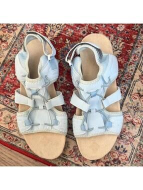 BRAND NEW - BABY BLUE SUMMER SANDALS